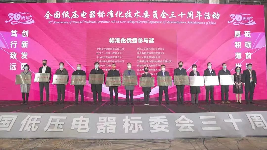 编制新能源等行业标准，必一运动电气获全国低压电器标委会授奖